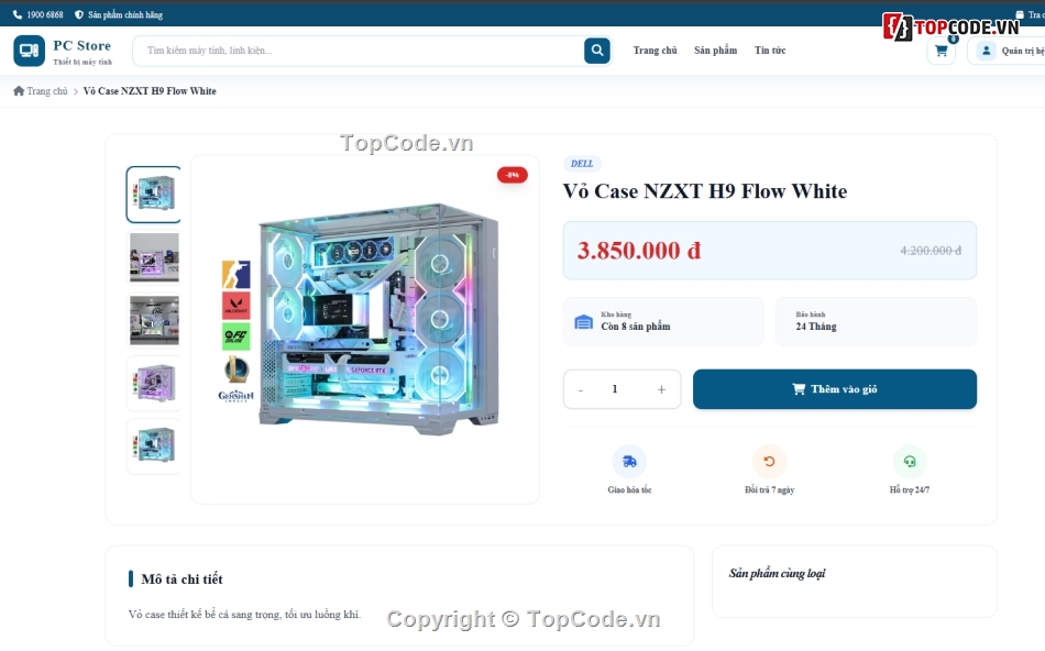 Web bán máy tính,Website bán linh kiện máy tính,Web bán linh kiện máy tính